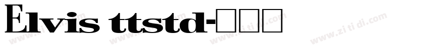Elvis ttstd字体转换